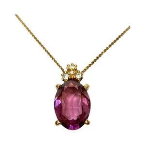 Dior Rhinestone Brand Accessories Necklace Pendant Top Ladies